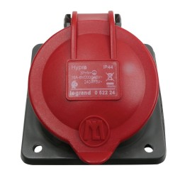 Legrand - Prise fixe Hypra IP44 16A - 380V~ à 415V~ - 3P+N+T - plastique - Réf : 052224