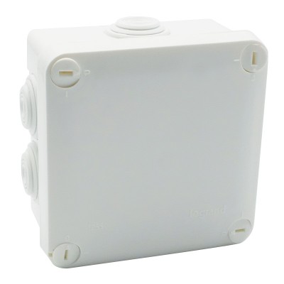 Legrand Plexo - Bte carrée 105x105x55 étanche blanc - embout (7) -IP55/IK07- 650°C - Réf : 092023