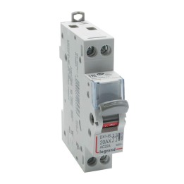 Legrand - Interrupteur-sectionneur DX³-IS - 2P 400 V~ - 20 A - 1 module - Réf : 406432