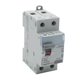 Legrand - Inter diff DX³-ID - vis/vis - 2P- 230V~ - 40A - type A - 30mA - départ bas - 2M - Réf : 411555