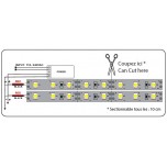 Vision-El - Bandeau LED NU 24V - 5m 14,4W/m - 270 LM/m - 3000K - Réf : 75165