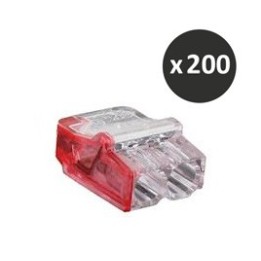 BLM - Connecteur Mini Connex 2 entrées rouge - Réf : 460120(200)