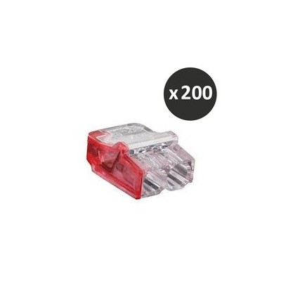 BLM - Connecteur Mini Connex 2 entrées rouge - Réf : 460120(200)