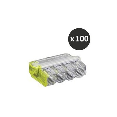 BLM - Connecteur Mini Connex 4 entrées jaune - Réf : 460140(100)