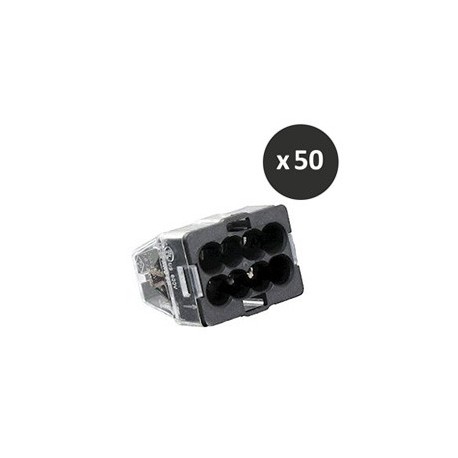 BLM - Boîte de connecteur Mini Connex 8 entrées noires - Réf : 460180(50)