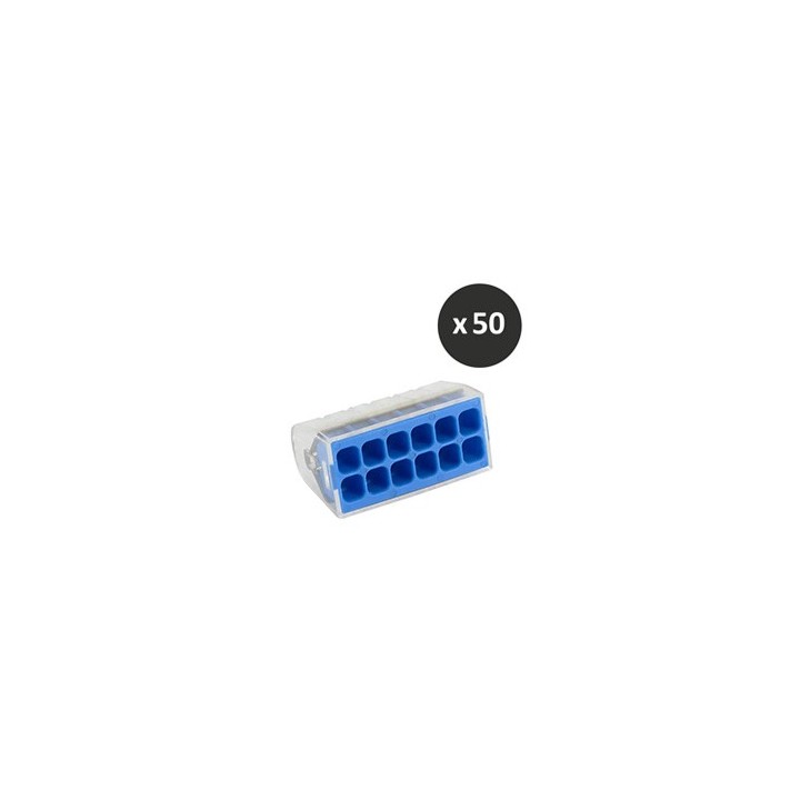 BLM - Connecteur Mini Connex 12 entrées bleue - Réf : 460112(50)