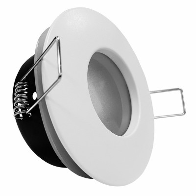 Krisane - Support spot BBC fixe - IP65 - blanc - Réf : KRI20028