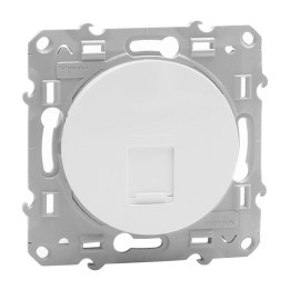 Schneider Odace - Prise RJ45 - Blanc - Grade 1 - Téléphone - Réf : S520471