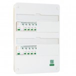 Schneider - Tableau Pré-câblé - Rési9 - 13 modules 2 Rangées - XE AUTO - Réf: SCH13202
