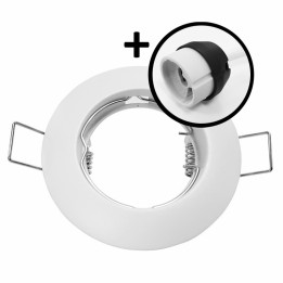 Krisane - Support spot fixe - IP20- blanc - Réf : KRI20021