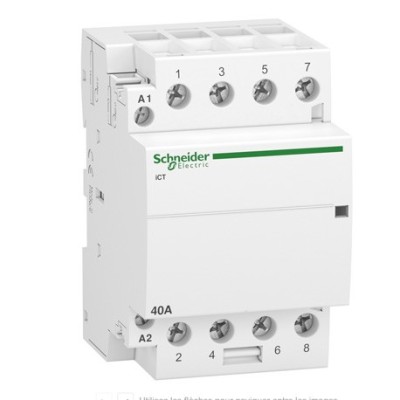 Schneider - Acti9, iCT contacteur 40A 4NO 230...240VCA 50Hz - Réf : A9C20844