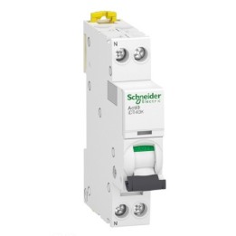 Schneider - Acti9 iDT40K - disjoncteur modulaire - 1P+N - 6A - courbe C - 4500A/4,5kA - Réf : A9P71606