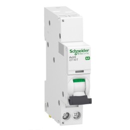 Schneider - Acti9 iDT40T XA - disjoncteur modulaire - auto/vis - 1P+N - 16A - courbe C - 6kA - Réf : A9PE2616