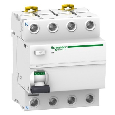 Schneider - Acti9, iID interrupteur différentiel 4P 63A 30mA type Asi - Réf : A9R31463