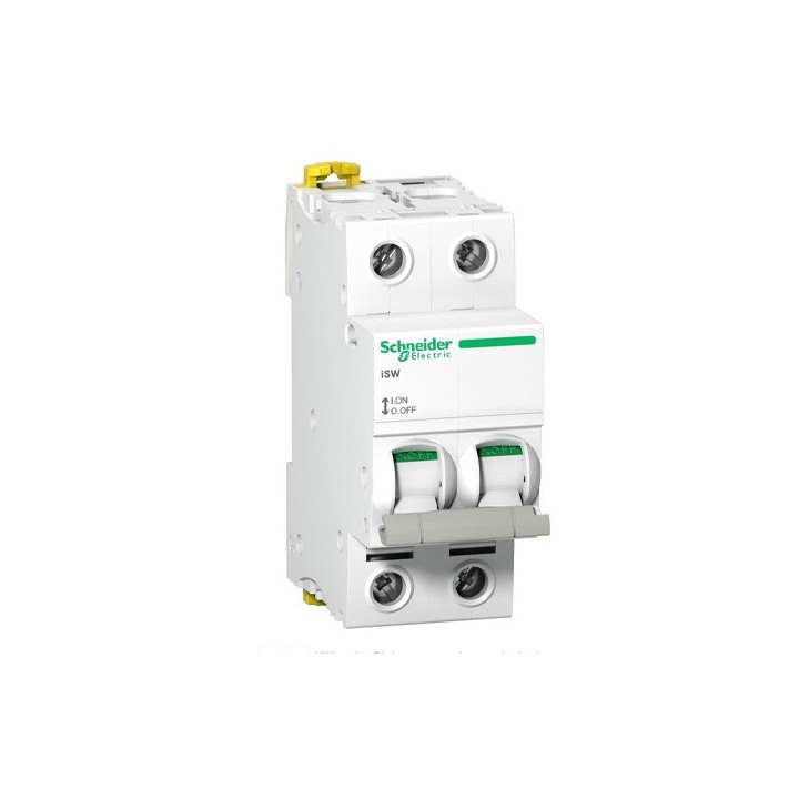 Schneider - Acti9, iSW interrupteur-sectionneur 2P 100A 415VAC - Réf : A9S65291