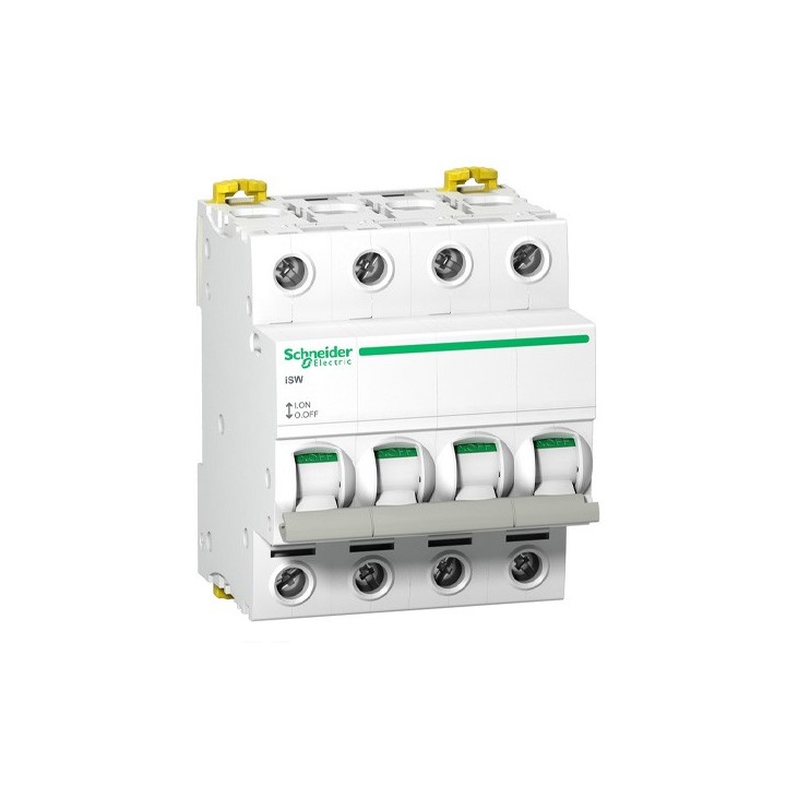 Schneider - Acti9, iSW interrupteur-sectionneur 4P 100A 415VAC - Réf : A9S65491