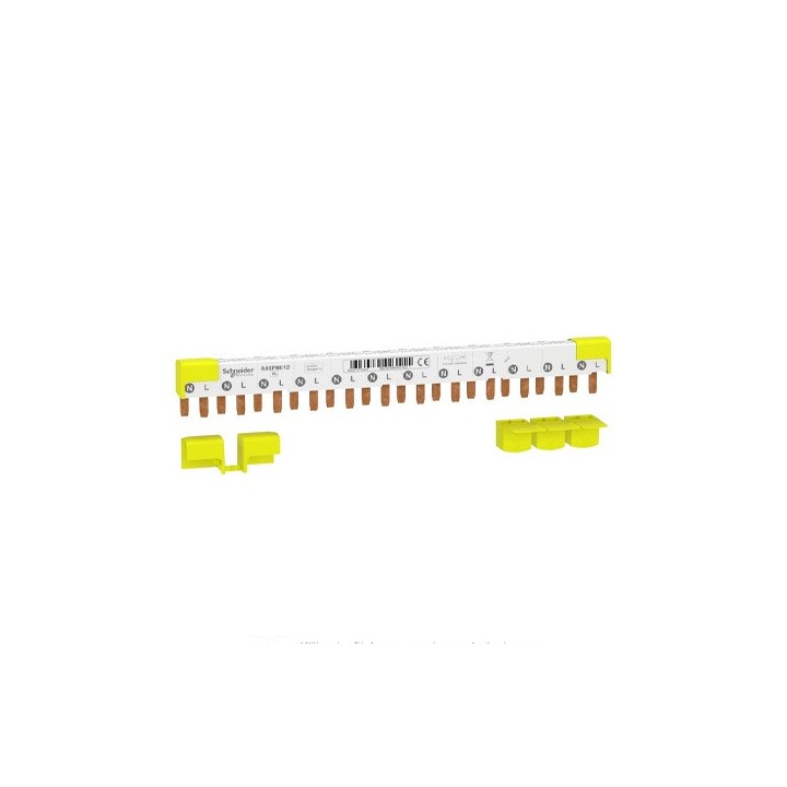 Schneider - Acti9 iDT40 - peigne - 1P+N - 12 modules de 18mm - 80A - Réf : A9XPN612