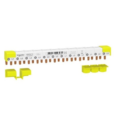 Schneider - Acti9 iDT40 - peigne - 3P+N - 12 modules de 18mm - 80A - Réf : A9XPN712