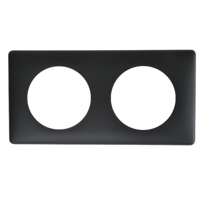 Legrand - Plaque 2P Basalte - Réf : 098863