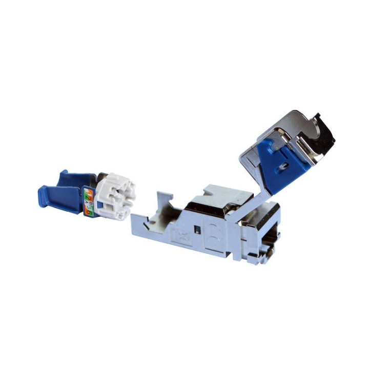Legrand - Connecteur RJ45 catégorie6 STP pour coffrets Double Play et Basique avec brassage - Ref : 413183