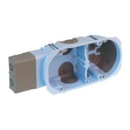 Eur'Ohm - Boîte d'encastrement - XL AIR'métic - 2 postes - prof. 40mm - Réf : 52093