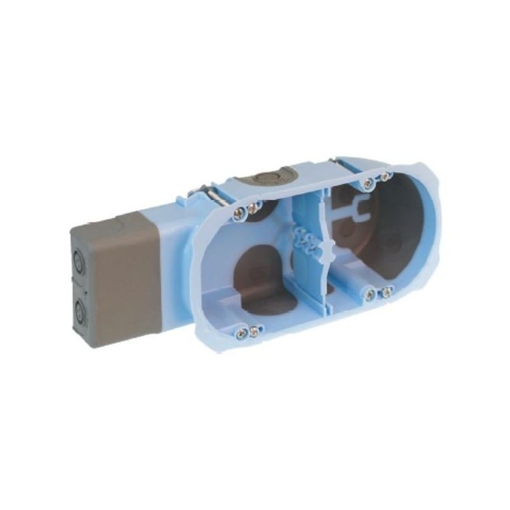 Eur'Ohm - Boîte d'encastrement - XL AIR'métic - 2 postes - prof. 40mm - Réf : 52093