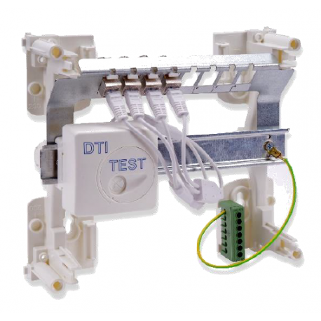 Omelcom - Coffret Easy'Adapt Compact 4RJ45 GR3TV - Réf : GO053