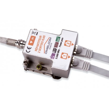 Répartiteur Ethernet répartiteur 1 à 4 ABS, câble répartiteur