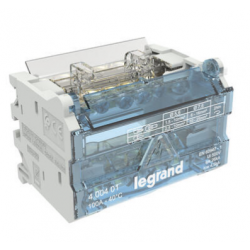 Legrand - Répartiteur modulaire à barreaux étagés bipolaire 100A 6 départs - 4 modules - Réf : 400401