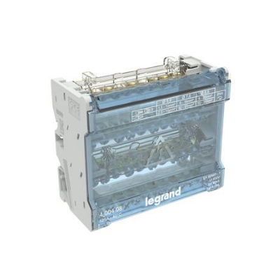 Legrand - Répartiteur modulaire à barreaux étagés tétrapolaire 125A 10 départs - 6 modules - Réf : 400408
