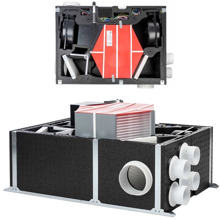 S&P - Kit VMC Double-Flux - ORKA BP HR (Spécial rénovation) - Habitat du T1 au T7 - Réf : 604041