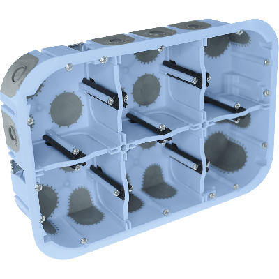 Eur'Ohm - Boîte d'encastrement - XL Air'metic - 2x3 postes - 210x140x50 mm : Réf : 51020
