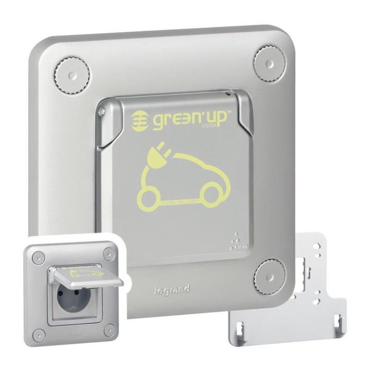Legrand - Prise encastrée avec volet Green'Up access pour véhicule électrique 16A 230V - Réf : 077897