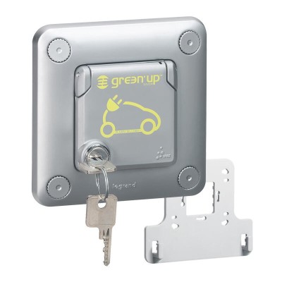 Legrand - Prise encastrée avec volet verrouillé Green'Up access pour véhicule électrique 16A 230V - Réf : 077898
