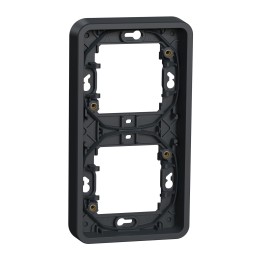 Schneider Mureva Styl - Cadre 2 postes verticale encastré IP55 - Réf : MUR34151