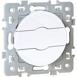Eur'ohm Square - Interrupteur volets roulants blanc - Réf : 60223