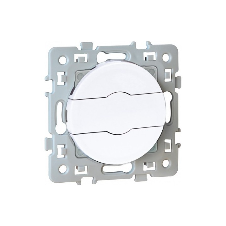 Eur'ohm Square - Interrupteur volets roulants blanc - Réf : 60223