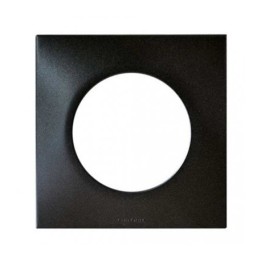Eur'ohm Square - Plaque simple anthracite - Réf : 60390