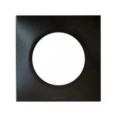Eur'ohm Square - Plaque simple anthracite - Réf : 60390