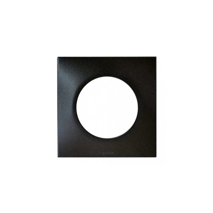 Eur'ohm Square - Plaque simple anthracite - Réf : 60390
