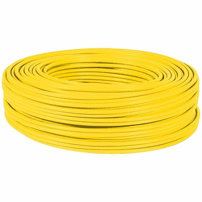 Krisane - Câble jaune CAT6A F/UTP 4 pairs LSZH 100ohm - coupe au mètre - Réf : KRI-jaune-CAT6A-F/UTP