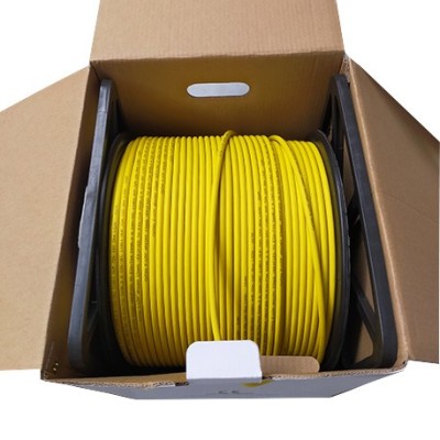 Krisane - Câble CAT6A F/UTP 4 pairs LSZH 100ohm jaune - carton de 305m - Réf : KRI305/1