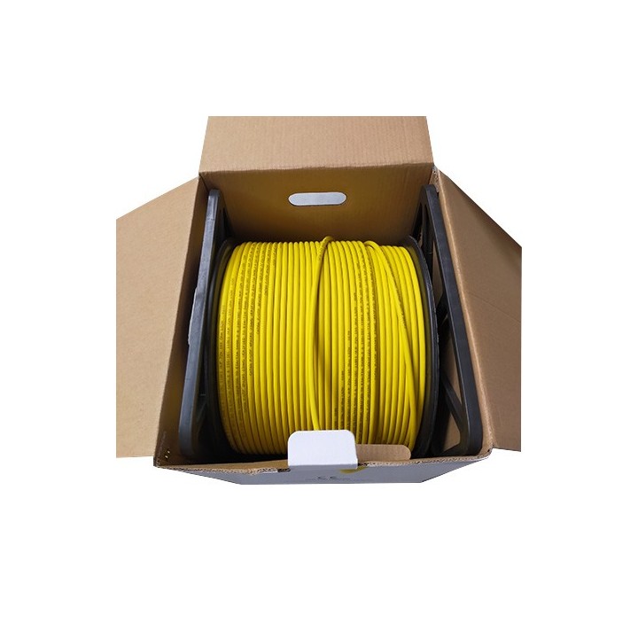 Krisane - Câble CAT6A F/UTP 4 pairs LSZH 100ohm jaune - carton de 305m - Réf : KRI305/1