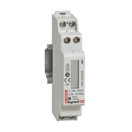 Legrand - Compteur modulaire monophasé EMDX³ non MID raccordement direct 32A - 1 module - sortie à impulsions - Réf : 004670