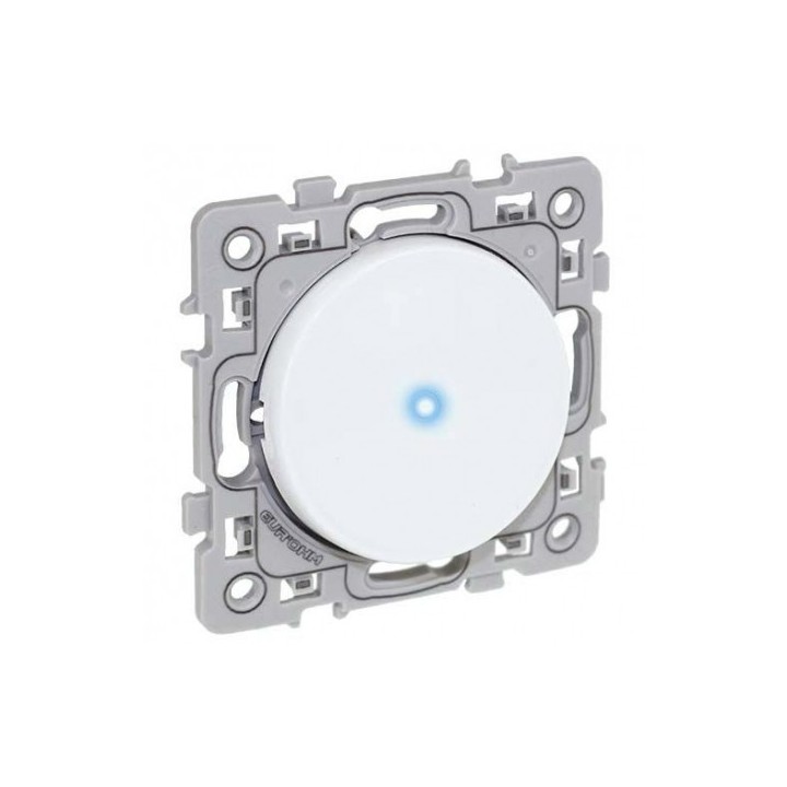Eur'ohm Square - Interrupteur va et vient lumineux/témoin blanc - Réf : 60203