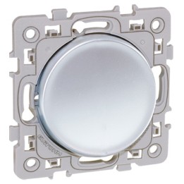 Eur'ohm Square - Interrupteur va et vient silver - Réf : 60401