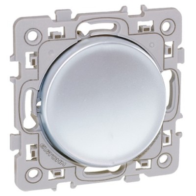 Eur'ohm Square - Interrupteur va et vient silver - Réf : 60401