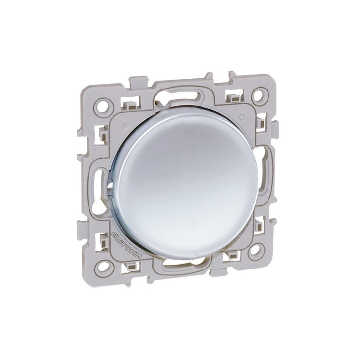 Eur'ohm Square - Interrupteur va et vient silver - Réf : 60401