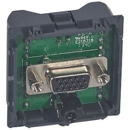Legrand Céliane - Prise HD15 femelle et jack 3,5mm à connecter - Réf : 067319