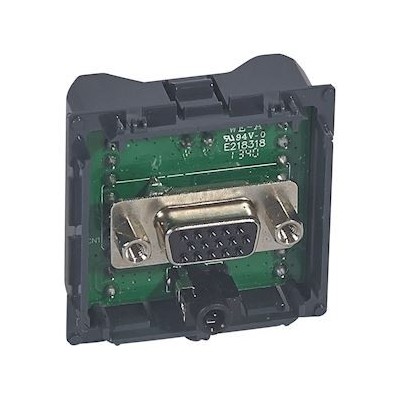 Legrand Céliane - Prise HD15 femelle et jack 3,5mm à connecter - Réf : 067319